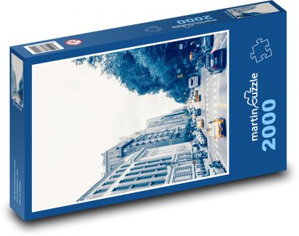 New York - taxi - Puzzle 2000 dílků, rozměr 90x60 cm