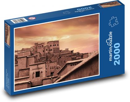 Maroko - západ slnka - Puzzle 2000 dielikov, rozmer 90x60 cm 