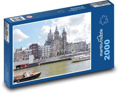 Bazilika sv. Mikuláša, Amsterdam - Puzzle 2000 dielikov, rozmer 90x60 cm 