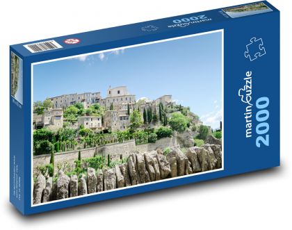 Gordes - Francúzsko - Puzzle 2000 dielikov, rozmer 90x60 cm 