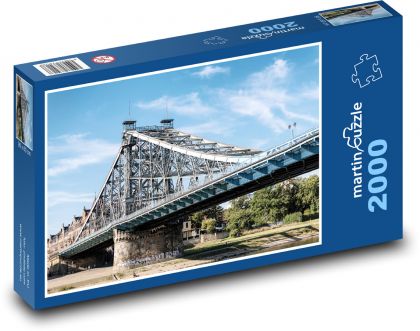 Most Drezdeński - Puzzle 2000 elementów, rozmiar 90x60 cm
