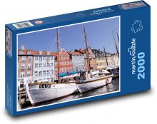 Kodaň - Dánsko Puzzle 2000 dielikov - 90 x 60 cm