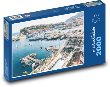 Łódź - Jacht - Puzzle 2000 elementów, rozmiar 90x60 cm