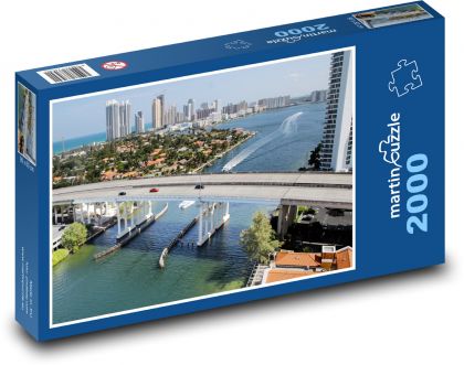 Miami Bridge - Puzzle 2000 dielikov, rozmer 90x60 cm 