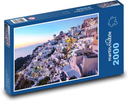 Santorini Sunset - Puzzle 2000 dielikov, rozmer 90x60 cm 