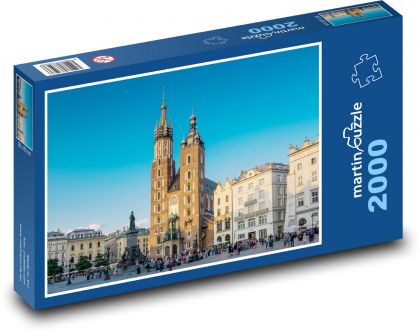 Krakov - Poľsko - Puzzle 2000 dielikov, rozmer 90x60 cm 
