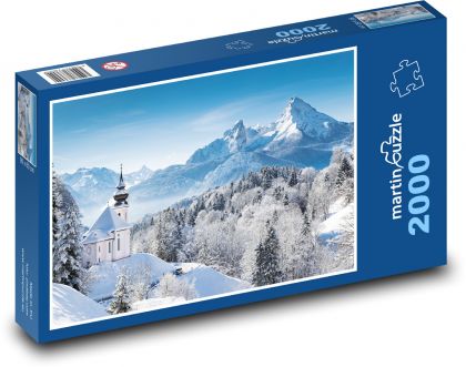 Příroda v zimě - puzzle 2000 dílků