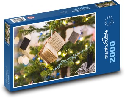 Dekoracje choinkowe i świąteczne - Puzzle 2000 elementów, rozmiar 90x60 cm