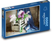 Lila - Kvety Puzzle 2000 dielikov - 90 x 60 cm