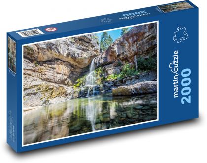 Wodospady - rzeka - Puzzle 2000 elementów, rozmiar 90x60 cm