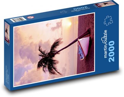 Boat to the shore - Puzzle 2000 pieces, size 90x60 cm 