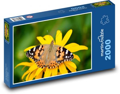 Schmetterling auf einer Blume - Puzzle - 2000 Teile