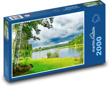 Príroda pri vode - Puzzle 2000 dielikov, rozmer 90x60 cm 