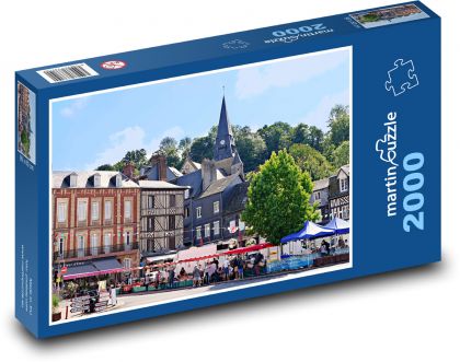 Mestské trhy - Puzzle 2000 dielikov, rozmer 90x60 cm 