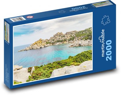 Pobrežie - Korzika - Puzzle 2000 dielikov, rozmer 90x60 cm 