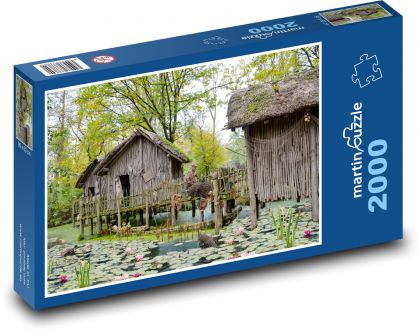 Rybárska dedina - Puzzle 2000 dielikov, rozmer 90x60 cm 