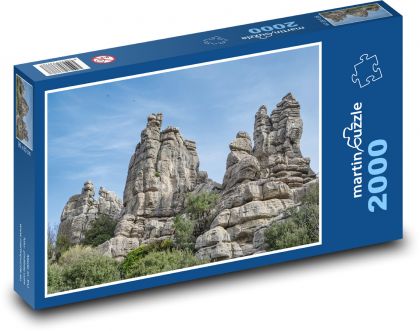 Francie - skála - puzzle 2000 dílků