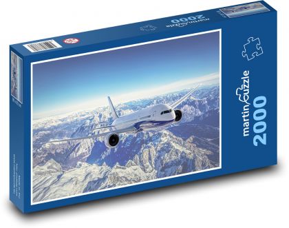 Berge - Flugzeug - Puzzle - 2000 Teile
