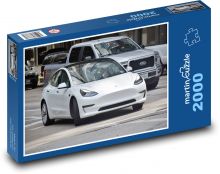 Elektrické auto Puzzle 2000 dielikov - 90 x 60 cm