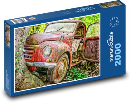Havarované auto - Puzzle 2000 dielikov, rozmer 90x60 cm 