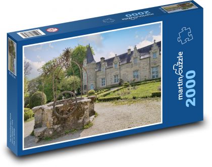 Studňa - hrad - Puzzle 2000 dielikov, rozmer 90x60 cm 