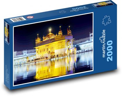 Harmandir Sahib, chrám - India - Puzzle 2000 dielikov, rozmer 90x60 cm 