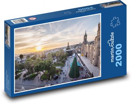 Arequipa Square - Peru - Puzzle 2000 elementów, rozmiar 90x60 cm