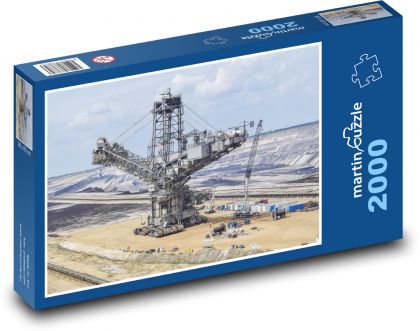 Uhoľná banícka veža - Puzzle 2000 dielikov, rozmer 90x60 cm 