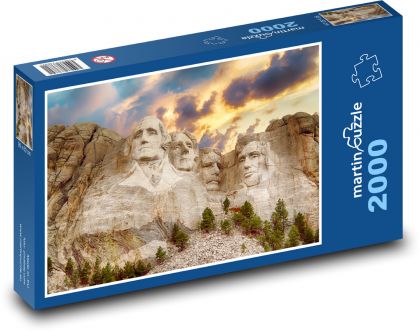Mount rushmore - memorial, America - Puzzle 2000 pieces, size 90x60 cm 
