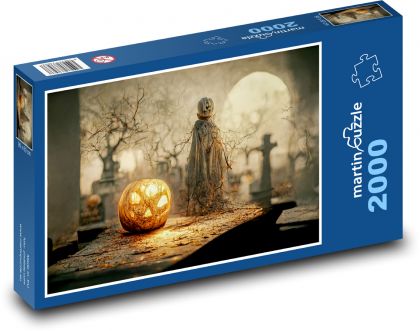 Dynia - duch - Puzzle 2000 elementów, rozmiar 90x60 cm