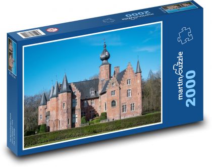 Hrad Rumbeke - Belgie - puzzle 2000 dílků
