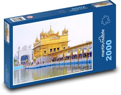 Zlatý chrám - Harmandir Sahib, India - Puzzle 2000 dielikov, rozmer 90x60 cm 