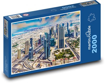 Mrakodrapy - Dubaj - puzzle 2000 dílků