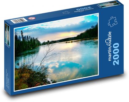 Lake - Forest - Puzzle 2000 pieces, size 90x60 cm 