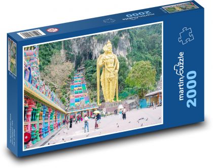 Malajsie - chrám - puzzle 2000 dílků