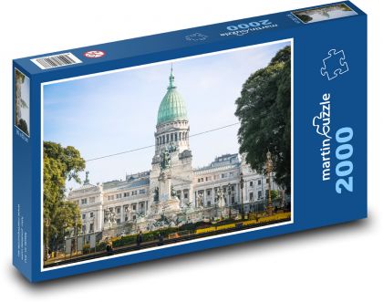 Palác argentínskeho národného kongresu - Puzzle 2000 dielikov, rozmer 90x60 cm 