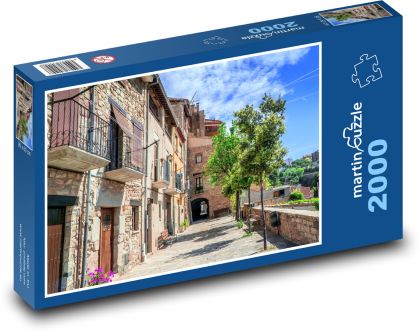 Vidiecka ulica - Puzzle 2000 dielikov, rozmer 90x60 cm 