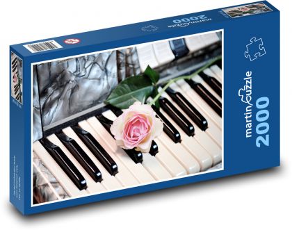 Akordeón - hudobný nástroj - Puzzle 2000 dielikov, rozmer 90x60 cm 