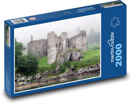 Zrúcanina hradu - Puzzle 2000 dielikov, rozmer 90x60 cm 