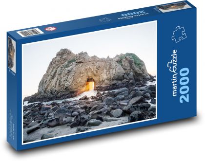 Höhle im Meer. - Puzzle - 2000 Teile