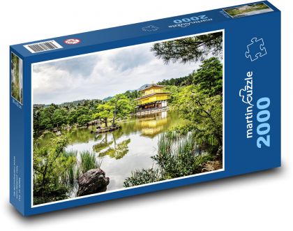 Temple by the Lake - Shrine, Japan - Puzzle 2000 pieces, size 90x60 cm 