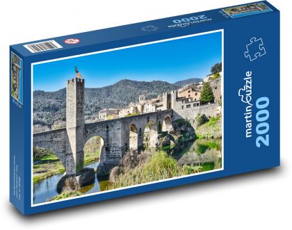 Stredoveký most - Puzzle 2000 dielikov, rozmer 90x60 cm 