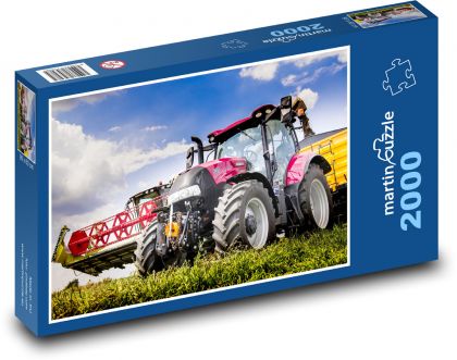 Traktor na poli - Puzzle 2000 dílků, rozměr 90x60 cm