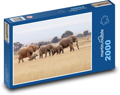 Safari - Elefanten - Puzzle - 2000 Teile