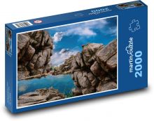 Górskie jezioro Puzzle 2000 elementów - 90x60 cm