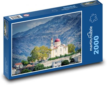 Monastery - mountains, Greece - Puzzle 2000 pieces, size 90x60 cm 