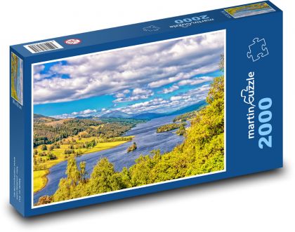 Szkocja - krajobraz - Puzzle 2000 elementów, rozmiar 90x60 cm