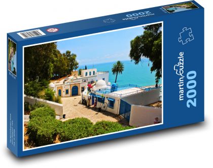 Sidi Bou Said - Tunisko - Puzzle 2000 dielikov, rozmer 90x60 cm 
