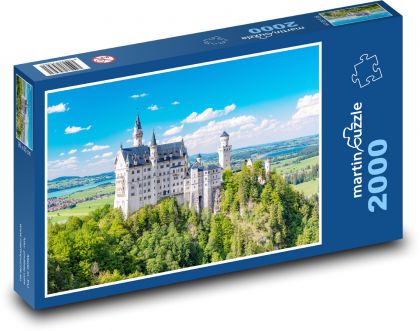 Zamek Neuschwanstein, Niemcy - Puzzle 2000 elementów, rozmiar 90x60 cm
