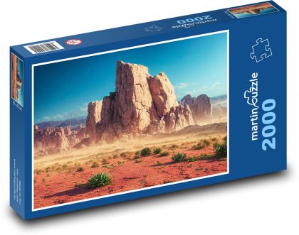 Púšť - fantázia - Puzzle 2000 dielikov, rozmer 90x60 cm 